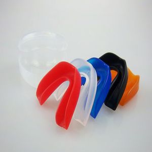 100 sztuk / partia MouthGuard Usta Strażnik Zęby Chronić do Boksu Koszykówka Karate Muay Thai Bezpieczeństwo Ochrona