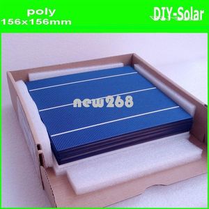 Freeshipping buy 4.2W 156mm poly solar cells 6x6+enough Tabbing Wire and Busbar Wire+1pc flux pen for making high-quality solar panels