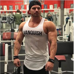 Hurtownia Mężczyzn Kulturystyka Kamizelka Siłownia Tanktop Oddychająca Mesh Fitness Workout Singlety Kamizelki Koszula Bez Rękawów Joggers Tees Top Male