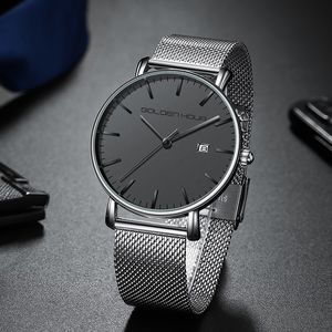 Topp märke lyxiga gyllene hour rationella design män titta orologio uomo sportklockor vattentät man handledsklockor relogio masculino