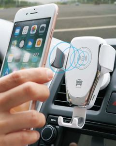 Bezprzewodowa ładowarka samochodowa Qi do iPhone 12 XS Max XR 8 indukcyjna ładowarka do telefonu Vent uchwyt na telefon do Samsung Note S9 S8