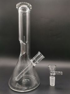 Tipo simples tipo de vidro transparente cachimbo de cachimbo de miudahs em linear bolha de plataforma de queimador de óleo de óleo de óleo com tigela de 14 mm para fumar chicha