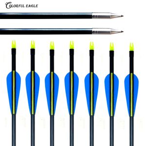 12pcs 31.5Inch 30Inch 29Inch 28Inch Arrow 3" Vane Fiberglass Archery Target Arrows or Youth Bow Arrows for Recurve & Compound Bow