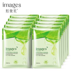 Imagens naturais aloe vera hidratante máscara facial tratamento acne cuidar de face ode oder encolher poros máscara embrulhada