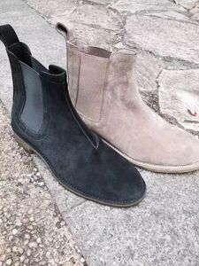 2019 Europe och United States Ny lista Fashion Trend Elastic Boots Casual Personlighet Äkta läderfötter Skor