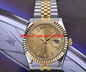 Luksusowy Zegarek 10 Styl 36mm 27mm Steel Gold Automatic Diamenty Flibrowane Bezel Ju * Bransoletka Bilee 126233 Moda Zegarek Pary Zegarek