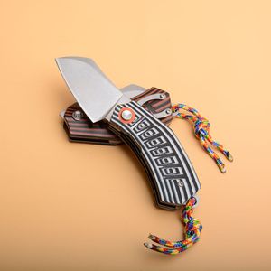 Ny ankomst 2 Handtag Färger Fold Knife 440C Handslipning Tanto Blade G10 Handle EDC Pocket Folding Present Knives