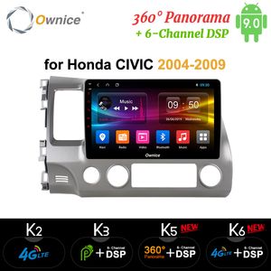Ownice Android 9.0 Octa Core Car DVD radio Head Unit for Honda Civic 8 2004 - 2009 DVD GPS DSP 4G