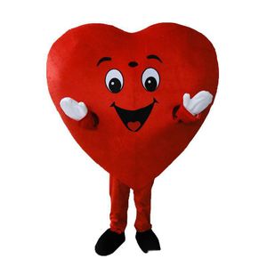 2020 High quality Red Heart of Adult Mascot Costume Adult Size Fancy Heart love Mascot Costume