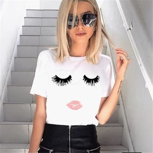 Free shipping-INS Lovely sleeping eye print Family Matching Outfits Cotton Short sleeve T-shirt romper ins three style cloth