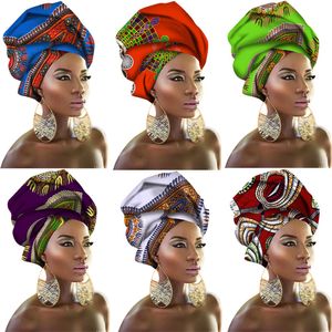 Gravata de cabeça africana 31 cores para mulheres geométrica bazin 100% cachecol 2019 novo vestido de moda tradicional africana adulto 90*110cm