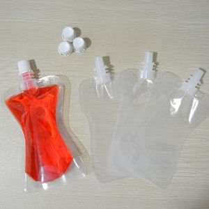 100 ML Doypack Aluminum Mylar Stand Up Bag Liquid Bag Folding Water,Beverage,Squeeze, Drink Spout Pouch