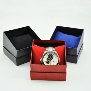 Alta Qualidade Red Non-toxic Bolsa em couro Assista Gift Box para jóias