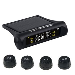 carro 433.92MHZ TPMS exibição do pneu ferramenta de alarme de pressão do pneu Digital ar USB Solar Charging Bar Psi C' sistema de monitoramento em tempo real auto