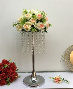 Metal vaso de flor de cristal de casamento de exibição bola Table Centerpiece Evento Festa Flor cremalheira Estrada castiçais de chumbo cremalheira Stands Decoração