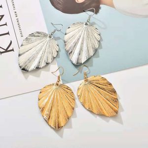 Wholesale-silver leaf dangle earrings for women simple leaves chandelier dear drops girl Bohemian beach Holiday Style jewelry free shipping
