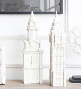 Modelo de resina arquitetônica britânica artesanato enfeites Acessórios para casa europeia Big Ben / Catedral de São Paulo