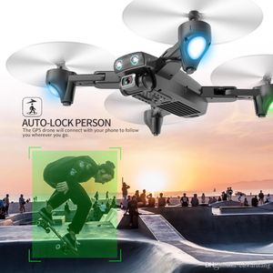 S167 Fjärrkontroll Flygplan, 4K HD 1080p Camera 5G WiFi FPV Drones, GPS-plats, surroundflyg, Följ mig Modell UAV, gestfoto, 3-3