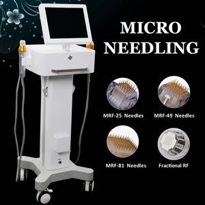 2023 High End Radio Frequency Skin Drawing Machine Genius CPT Therapy Neck Double Chin Reduction Fractional RF Micro Needling