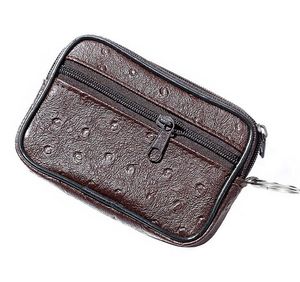 12pcs Portamonete Uomo PU Retro Coin Pouch Zipper Min Short Wallet 4colors