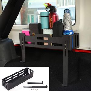 Aço inoxidável Car Trunk multifunções Caixa de armazenamento Organizer Acessórios para Jeep Wrangler JK JL 2007 UP