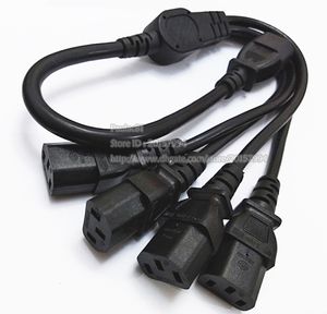 10A 250V Power Adapter Cord, IEC 320 C14 Male to 4 x C13 Female Y Splitter Cable For UPS PDU 1PCS