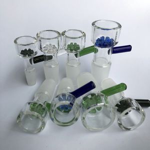 Newest Glass Bong Glass bowl Star Screen Bowl Green mm mm mm Dry tobacco bowl smoking pipes colorful