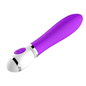 Wiederaufladbarer 12-Gang-vibrierender AV-Stab Klitoris-Zauberstab-Massagegerät Vibrator Klitoris-Stimulator Sexprodukte Erwachsenes Geschlecht spielt für Frau VI-152B