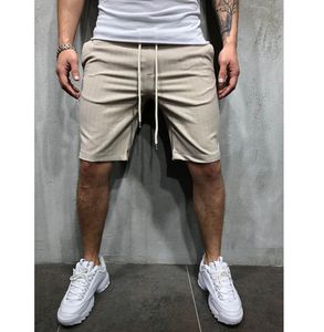 Men Casual Shorts Joggers Striped Patchwork Pocket Drawstring Short Pants Slim Fit Solid Black Short Mens Shorts