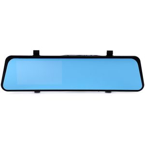 HD 4.3 polegada LCD Dual lens dvr carro Traço Cam Recorder 3 em 1 Espelho Retrovisor Dianteiro Do Veículo DVR Câmera de Visão Traseira