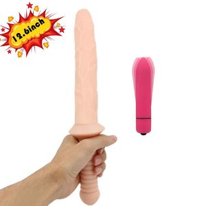 Yema Cal Uchwyt Długi Duży Realistyczny Wibrator Wibrator Przenośne Dildos Sex Zabawki Dla Kobiet Mini Bullet Wibratory dla kobiet Dorosłych Y19062602