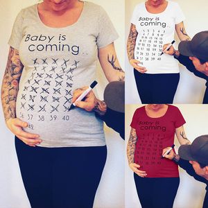 إلكتروني طباعة المحملات المرأة الحوامل القمصان 2019 الصيف الأمومة الملابس الحوامل تانك القمم 3 ألوان C5870