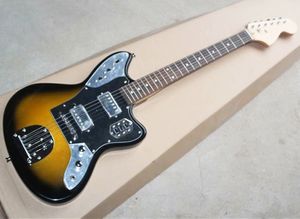 22 perdeli Fabrika Toptan Doğal Ahşap Renk Elektro Gitar, Siyah Pickguard, Gülağacı Klavye, Arz Özelleştirilmiş Servisi