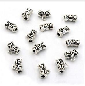 300pcs lot alloy Bail Beads Spacer Beads Charms Sliver Plated for Jewelry DIY Making 11x9mm