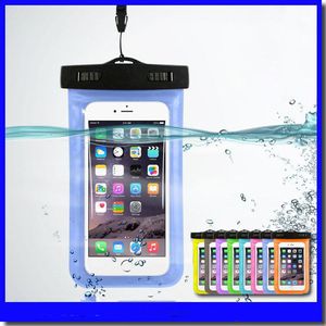 ユニバーサルクリア携帯電話ドライポーチ防水 PVC 携帯電話バッグ水泳ダイビングウォータースポーツ電話ケースバッグ