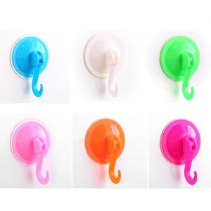 Powerful Vacuum Strong Transparent Suction Cup Wall Hooks Free Seamless Nail Hook Hanger For Kitchen Bathroom LX2761