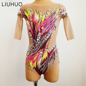 2020 New Design rhythmic gymnastics leotards for girls children professional wear dance competition leotards tollders dance costumes