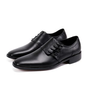 Genuine New Leather Business Oxfords Fashion Wedding Party Male Dress Lace Up Office Formal Men Shoes Footwear b