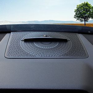 Car Center Console Dashboard Loudspeaker Net Cover Decoration Sticker Trim For Mercedes Benz GLK 2013-15 Audio Panel Accessories