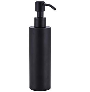 200ML Preto sabonete Líquido de aço inoxidável montado na parede Imprensa dispensador de sabão líquido Desk tipo manual Loção Shampoo Dispenser Box GGA3475