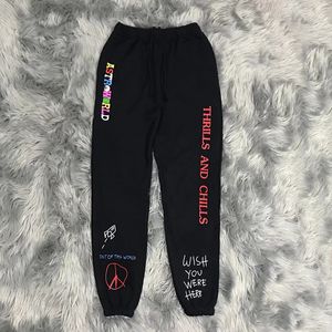 مصمم رسالة مطبوعة السراويل النسائية الركض السراويل الهيب هوب الشارع الشهير ذكر عارضة sweatpants أزياء رجالي