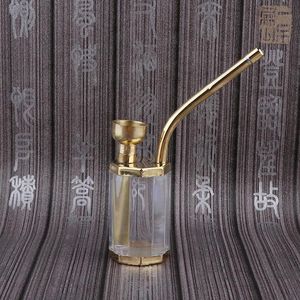 Copper-like Gold-plated Filtration Pipe with Water Smoke Fittings