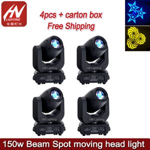 4PCS Disco DJ Club Gobo Stage Lighting LED Moving Head 150W Spot Moving Head Light för Bar Club Disco Party