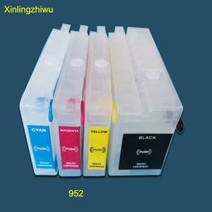 För HP 952 952XL Refillerbar patron med nytt permanent chip för HP OfficeJet Pro 7740 8210 8216 8710 8715 8720 8725 8730 8740