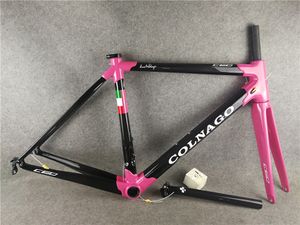 Wholesale colnago carbon bike frames for sale - Group buy Pink design Colnago C60 THRD Carbon Rahmenset Road bike Frame full carbon fiber bicycle frame with BB386 Frame