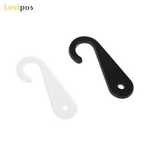 Plastic J-shaped Header Hook, Underwear Sock Hooks Hanger Socks Gloves Cap Swatch Toy Stockings Sample Display Hanging Clear