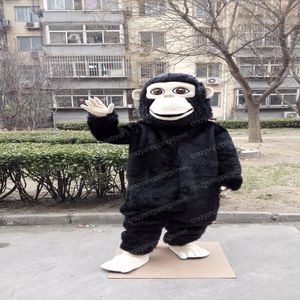 Halloween APE Monkey Mascot Costume Cartoon Gorilla chimpanzee Anime theme character Christmas Carnival Party Fancy Costumes Adult Outfit