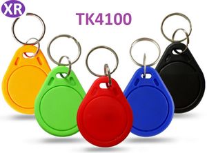 500 sztuk / partia 125 kHz RFID Keychain naklejki Karty Tag Key ID KeyFob TK4100 Drzwi wejściowy Kontrola dostępu EM Key Chain Token