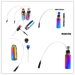 Wholesale silicone smoking pipes for sale - Group buy NEW Brilliant Dazzling Glass Pipe Portable easy to clean Glass Water Pipe Mini Hookah Shisha Smoking Pipes with Long Silicone Mouth Filter