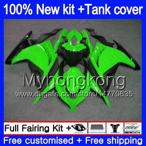 Injektion för Kawasaki ZX3R EX300 2013 2014 2015 2016 2017 Trevligt grönt 202MY.8 ZX 300R ZX-300R ZX-3R EX300R ZX300R 13 14 15 16 17 FAIRING